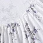 Laura Ashley - Flannel Sheets Twin Size, Anti-Pilling & Wrinkle Resistant Cotton, Touchably Soft for All-Season Comfort - Bed Sheets with Matching Pillowcase & Fitted Sheet (Jessika Lavender)