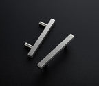 Ravinte 50 Pack Cabinet Handles 3 Inch Brushed Nickel Cabinet Pulls Square Hardware for Kitchen - 5 Inch Total Length