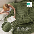 Bedsure GentleSoft Cypress Fleece King Blanket for Couch - Cozy Soft Blankets for Women, Cute Small Throws for Girls, 108x90 Inches