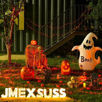 JMEXSUSS 2 Pack Halloween Fairy Lights Battery Operated, Total 400 LED 132ft Orange Twinkle Fairy Light with Remote, 8 Modes Orange String Lights for Halloween Tree Bedroom Wreath Decoration