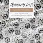 Linen Market Double-Brushed Patterned Microfiber Queen Sheet Set 4 Piece – Oeko-TEX Certified Ultra Soft & Wrinkle-Free - 16" Deep Pocket Sheets - Easy Care Queen Size - Make a Wish Light Gray