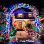 JMEXSUSS Multicolor Christmas Tree Lights Outdoor Indoor Clear Wire, 200 LED Christmas Lights 66ft Colorful String Lights Plug in for Bedroom Tree Room Party Xmas Decorations