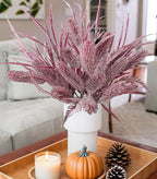 7 PCS Artificial Fall Stem Fake Plants, 26 in Fake Leaves Autumn Greenery Branches Fall Flowers Faux Foliage DIY Stems for Vase Thanksgiving Home Kitchen Office Indoor Centerpiece Table Decoration