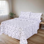 RUVANTI Flannel Sheets King Size - 100% Cotton Brushed King Size Sheets Set - Deep Pockets 16 Inches Bed Sheets - All Seasons Breathable & Extra Soft - Warm & Cozy, 4 Piece, Dry Winter