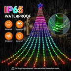 FUNIAO (New Multi Color Changing Christmas Lights, Christmas Tree Lights with Remote, 335 LED RGB Timer & Waterproof Outdoor String Lights for Halloween, Christmas, New Year (RGB Color Change)