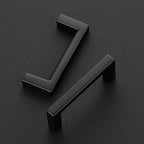 Ravinte 20 Pack Matte Black Cabinet Pulls, 2-1/2 Inch (64mm) Hole Center Slim Kitchen Handles, Square Drawer Pulls for Cabinets & Cupboards, Hardware