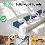 SKOLOO Coastal Wall Mounted Coat Rack - 17" Beach House Entryway Wooden Coat Hook with 5 Hooks for Hanging Coats, Hats or Towels, Oceanfront Cottage Core Collection, White & Blue