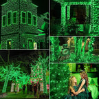 Hopolon St. Patrick's Day Mini String Lights, 2PACK 50Count 13Feet Incandescent Bulb Waterproof Green Fairy Lights Plug in for Indoor Outdoor Halloween Party Patio Christmas Decor,Green