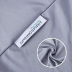 Box Spring Cover Queen Size, Alternates for Bed Skirt, Smooth and Elastic Woven Material Wrap Around 4 Sides of The Box Spring, Wrinkle & Fading Resistant, Washable, Dustproof, Gray