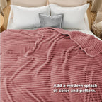 Bedsure GentleSoft Brick Dust Fleece King Blanket for Couch - Super Soft Cozy Blankets for Women, Cute Small Blanket for Girls, 108x90 Inches