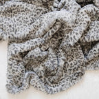 GRACED SOFT LUXURIES Throw Blanket Softest Warm Elegant Cozy Comfy Cuddly Cheetah Faux Fur Adults, Couch, Sofa, Arm Chair (Snow Leopard, Extra Large 60" x 80")