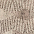 NEW HOME Andrews Mid-Century Neutral Hand-Tufted Area Rug - Ivory 3'3" x 5'3"