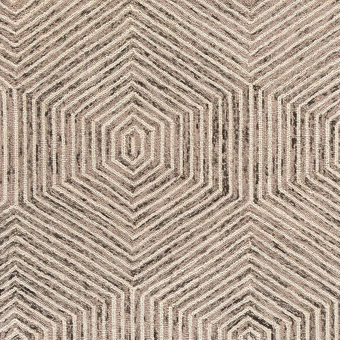 NEW HOME Andrews Mid-Century Neutral Hand-Tufted Area Rug - Ivory 9' x 12'