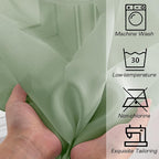 OWENIE Sheer Curtains, Sage Green Sheer Curtains 78 inch Length 2 Panels Set, Rod Pocket Voile Fimly Sheer Drapes for Living Room/Bedroom, 2pcs, Each 42" W x 78" L