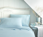 Linen Market Brushed Microfiber Queen Sheet Set 4 Piece – Oeko-TEX Certified Ultra Soft & Wrinkle-Free - 16" Deep Pocket Sheets - Easy Care Queen Size - Aqua