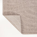 Eyely NCS101C-4 Odense High-Low Minimalist Angle Geometric Light Taupe 4 ft. x 6 ft. Indoor/Outdoor Area Rug, for Home, Backyard, Patio, Porch, Bedroom, Kitchen, Living Room