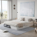 Full Box Spring 5 Inch Low Profile Heavy Duty Metal Frame Mattress Foundation Boxspring, Quiet Noise-Free,Easy Assembly