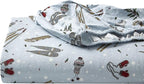 Eddie Bauer - Full Sheets, Cotton Flannel Bedding Set, Brushed For Extra Softness, Cozy Home Decor (Snow Days, Full)