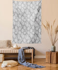 Lunarable Volleyball Tapestry Twin Size, 3 Dimensional White Balls Sports Equipment Digital Composition Team Event, Wall Hanging Bedspread Bed Cover Wall Decor, Twin Size, Grey
