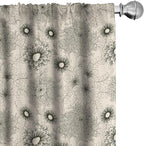 Ambesonne Dahlia Curtains, Vintage Style Garden Flower Sketches of Dahlia and Chrysanthemum Botany Theme, Window Treatments 2 Panel Set for Living Room Bedroom, Pair of - 28" x 95", Beige Black