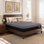EGOHOME 10 Inch Full Mattress, Copper Gel Cooling Memory Foam Mattress for Back Pain Relief,Therapeutic Double Mattress Bed in a Box, Made in USA, CertiPUR-US Certified, 54x75x10 Black