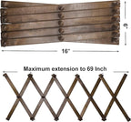 SKOLOO Hat Rack for Wall with 17 Hooks, Solid Wooden, Modern, Expandable Coat Rack Wall Mount for Coats, Hats, Bags, Baseball Caps, Walnut Color