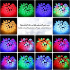 Brizled C9 RGB Christmas Lights, 35FT 54 LED Color Changing Outdoor Christmas Lights, Connectable Halloween Light with Remote, Dimmable Waterproof for Christmas Tree Light Xmas Tree Party Indoor Decor