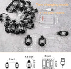 AceList Camping Lantern String Light 30 LED Camping Lights Battery and USB Operated, Happy Camper Mini Kerosene Lamp Perfect for Camping Decorations, Party, Classroom, Christmas and Travel