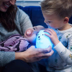 Lumipets Junior Bear Night Light, Soft Silicone Material, 8 Soothing Colors, Cordless, Easy Control, Portable