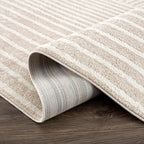 Abani Area Rug for Living Room -Nuevo 6' x 9' Beige Arch Pattern Area Rug, Soft and Durable Living Room Rug, Stain and Fade Resistant, Chic Modern Design, Pet & Kid Friendly