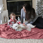 Bedsure GentleSoft Fleece Blankets Twin Size Dusty Rose - 300GSM Lightweight Plush Fuzzy Cozy Soft Blanket for Bed, Sofa, Couch, Travel, Camping, 60x80 inches