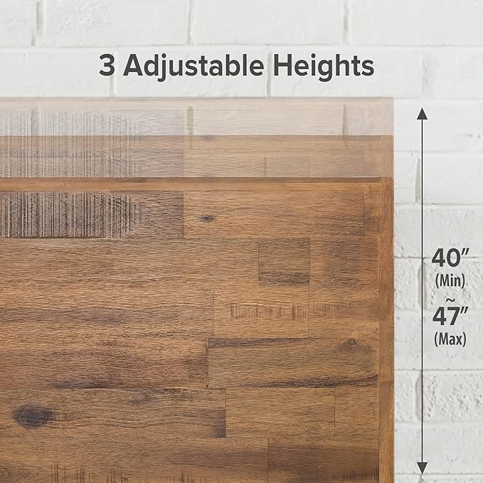 ZINUS Tricia Wood Platform Bed Frame with Adjustable Headboard, Wood Slat Support with No Box Spring Needed, Easy Assembly, Queen