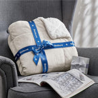 Bedsure GentleSoft Sherpa Fleece Throw Blanket Twin Size for Couch - Thick and Warm Throw for Women and Men, Soft Fuzzy Plush Twin Blanket for Winter, Linen, 60x80 Inches