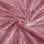 Exclusivo Mezcla Plush Fuzzy Fleece Bed Blanket King Size, Super Soft, Fluffy and Warm Blankets, Suitable for All Seasons (Mixed Deep Red, 90x104 Inches)