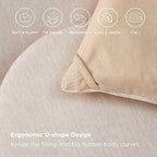 Bedsure King Comforter Set - Cooling and Warm Bed Set, Beige Reversible All Season Cooling Comforter, 3 Pieces, 1 King Size Comforter (102"x90") and 2 Pillow Cases (20"x36")