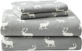 Eddie Bauer - Full Sheets, Cotton Flannel Bedding Set, Brushed For Extra Softness, Cozy Home Decor (Elk Grove, Full)