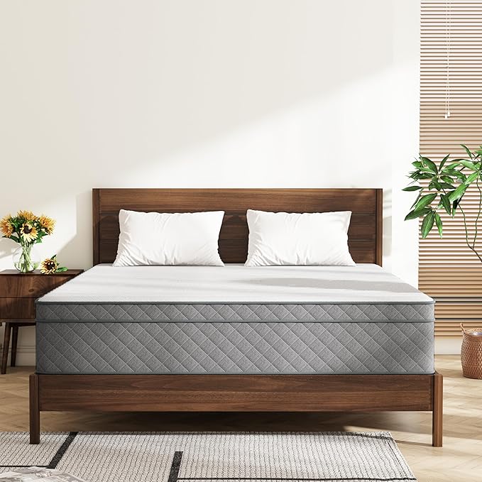 Swbvs Full Mattress, 12 Inch Full Size Mattresses, Memory Foam & Pocket Spring Hybrid, Firm Feel, Full Bed Mattress, CertiPUR-US Certified, Fiberglass Free