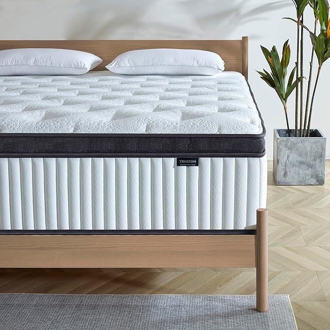 King Size Mattress, 14 Inch King Size Memory Foam Mattress in A Box for Comfort Sleep & Pain Relief, CertiPUR-US Certified, Medium Firm Mattresses