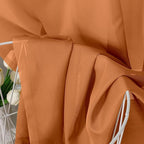 Aiyufeng Orange Sheer Curtains 63 Inch Length 2 Panels Set, Light Filtering Airy Rod Pocket Orange Window Curtain Treatment Drapes for Kitchen Bedroom Living, Each 40Wx63L Inches