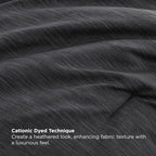 Bedsure Full Comforter Set Black - Bed in a Bag Full Size Bedding 7 Pieces, Cationic Dyed Bed Set Gift for Family, Black Soft Bedding for All Seasons Comforter with Sheets, Pillowcases & Shams