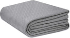 COTTON CRAFT Soft Cotton Thermal Blanket - Plush Herringbone Twill - All Season Luxurious Breathable Skin Friendly Lightweight Cooling Throw Blanket - Sofa Couch Travel Camping Dorm - Full Queen Grey