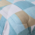 Geometric Comforter Set Twin Size with Sheets Bed in a Bag – Deep Pocket Fitted Sheet with Elastic Corners, Cozy Comforter, Pillowcases & Shams – Soft Microfiber All Season Bedding – Machine Washable