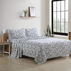 Eddie Bauer - Full Sheets, Cotton Flannel Bedding Set, Brushed For Extra Softness, Cozy Home Decor (Deer Hollow, Full)