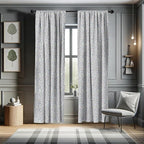 Ambesonne Leopard Print Curtains, Modernized Animal Skin Elements in Pastel Memphis Style Colors Pattern Print, Window Treatments 2 Panel Set for Living Room Bedroom, Pair of - 28" x 84", Grey Black