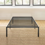 Best Price Mattress Twin XL 14 Inch Black Metal Platform Bed Frame