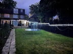 Lighting EVER 33ft 240 LED Outdoor Rope Lights Cool White 6000K, 24 V Connectable, Waterproof Clear Tube String Lights for Deck Railing, Patio Ground, Garden, Yard Lawn, Flower Bed Landscape, Camping