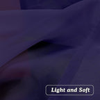 OVZME Purple Kitchen Sheer Curtains 36 inches Long, Short Kitchen Window Treatment Solid Sheers Cafe Curtains Bathroom Voile Half Window Curtains 2 Panels for Laundry Room, Rod Pocket, 42" Wx36 L