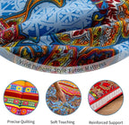 MAXYOYO Full Size Futon Floor Mattress Shikibuton Sleeping Mats for Adults, Floor Futon with High-Density Foam, Portable Mattress for Living Room, Guest Room, Bohemian C