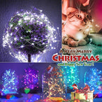 Christmas Fairy String Lights,15 Packs 20 LEDs Battery Operated 6.6FT Silver Copper Wire Starry String Light for DIY Bottle Jars Costume Wedding Party Easter Table Decorations (5 Colors)