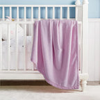 Bedsure GentleSoft Bedding Fleece Blanket for Girls and Boys - Soft Cozy Cute Small Throw Blankets for Travel, 43x55 Inches, Lilac